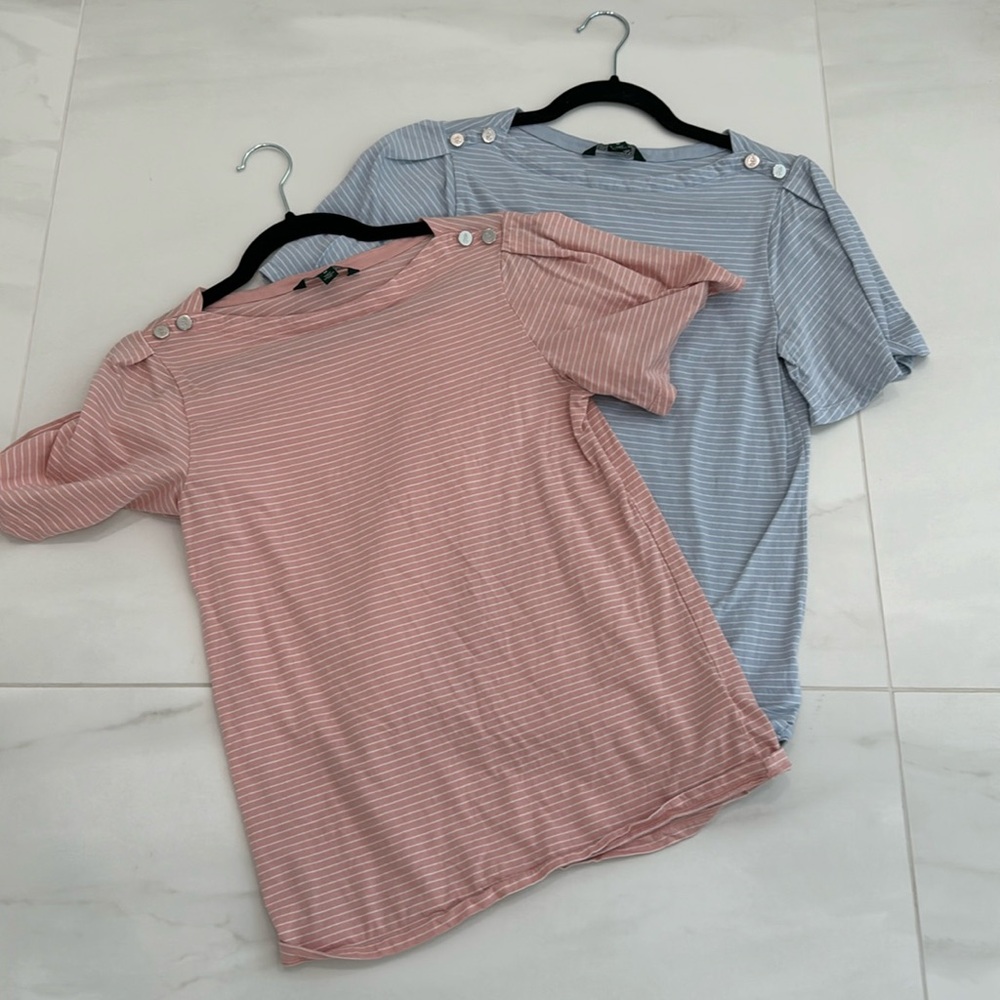 EUC Lauren size medium two tees.